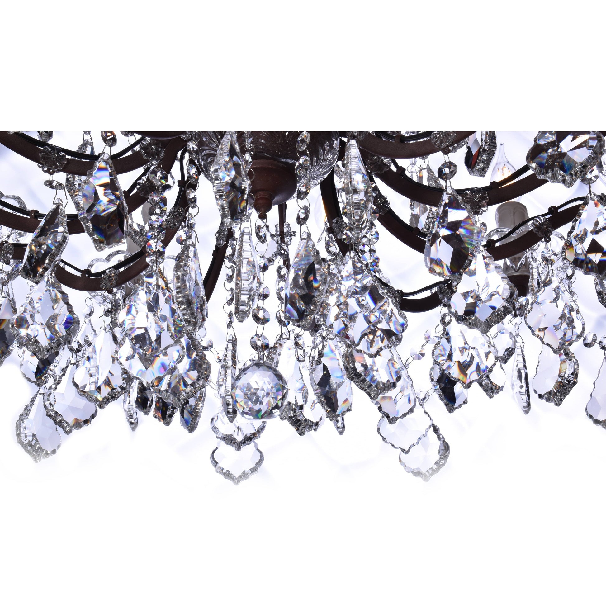 Oval 48"W 18 Light Maria Theresa Crystal Chandelier - Italian Concept - 