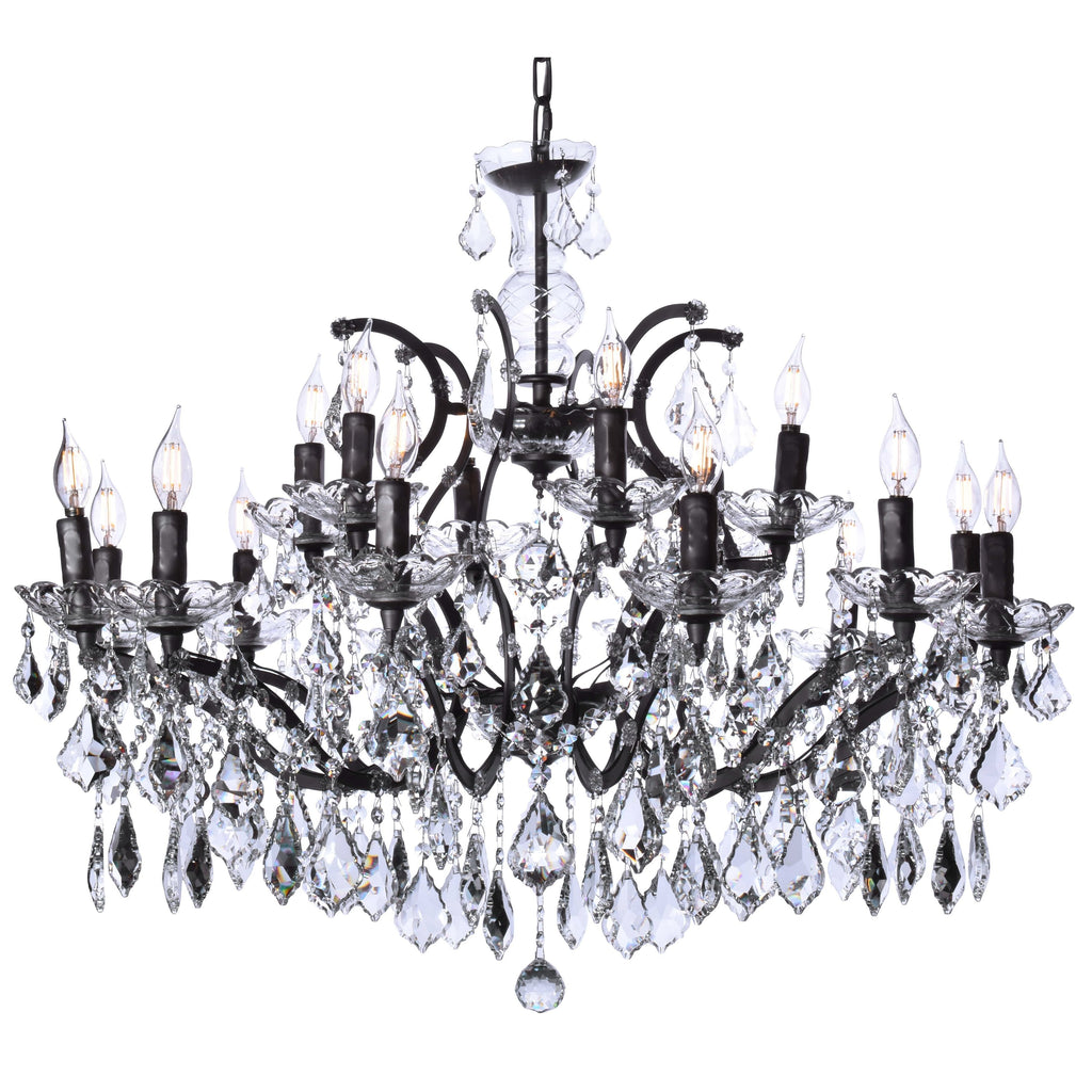 15 Light Rococo Maria Theresa Crystal Chandelier - Italian Concept - 