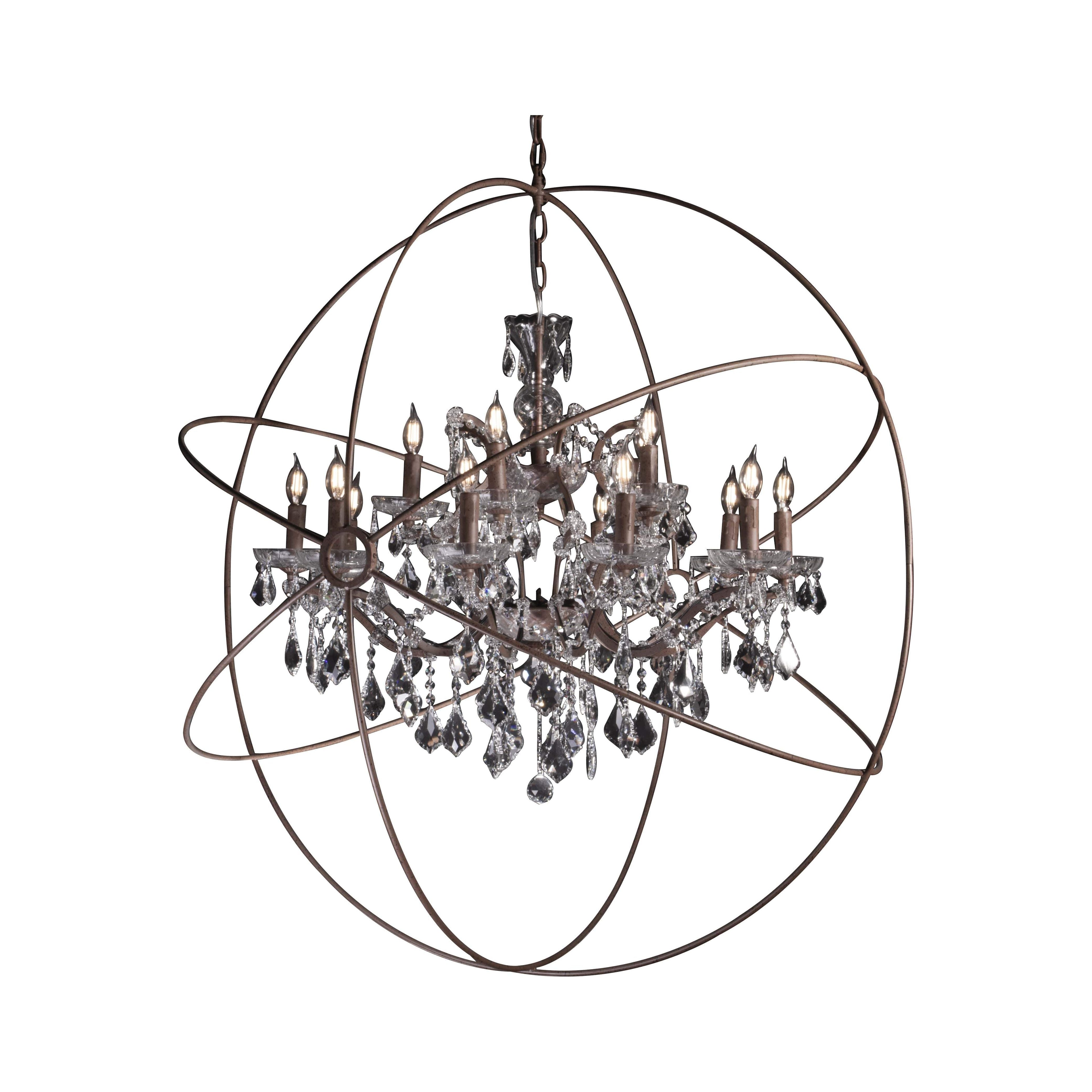 MN Iron Orb Crystal Chandelier - Italian Concept