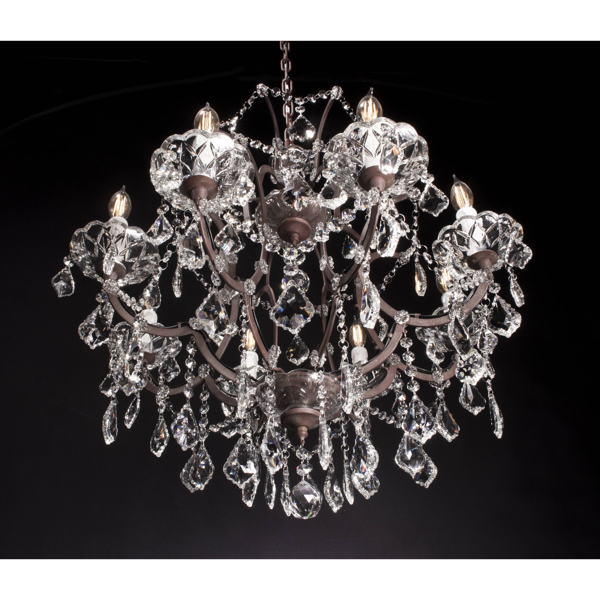 8 Light Maria Theresa Crystal Chandelier - Italian Concept - 