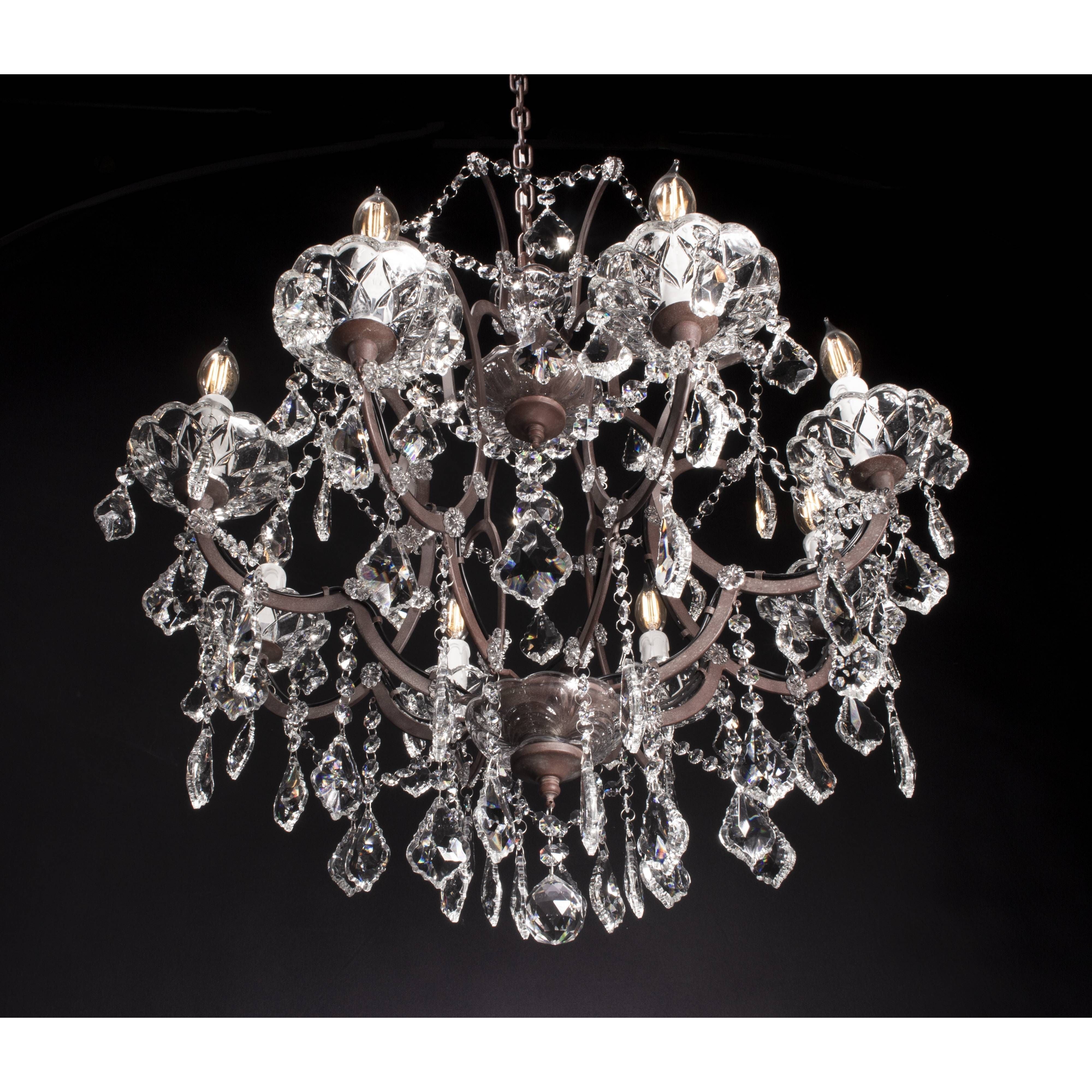 8 Light Maria Theresa Crystal Chandelier - Italian Concept - 