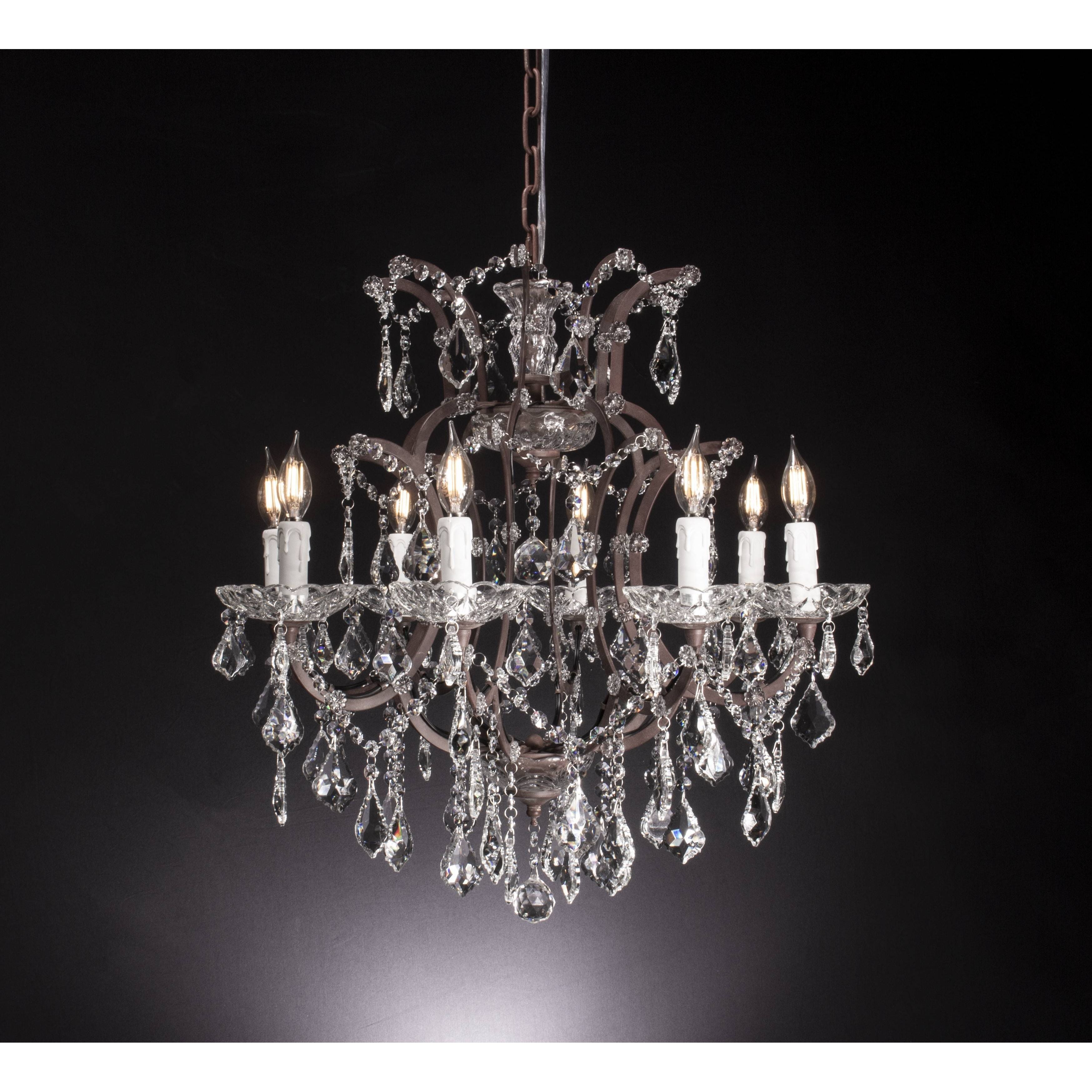 8 Light Maria Theresa Crystal Chandelier - Italian Concept - 