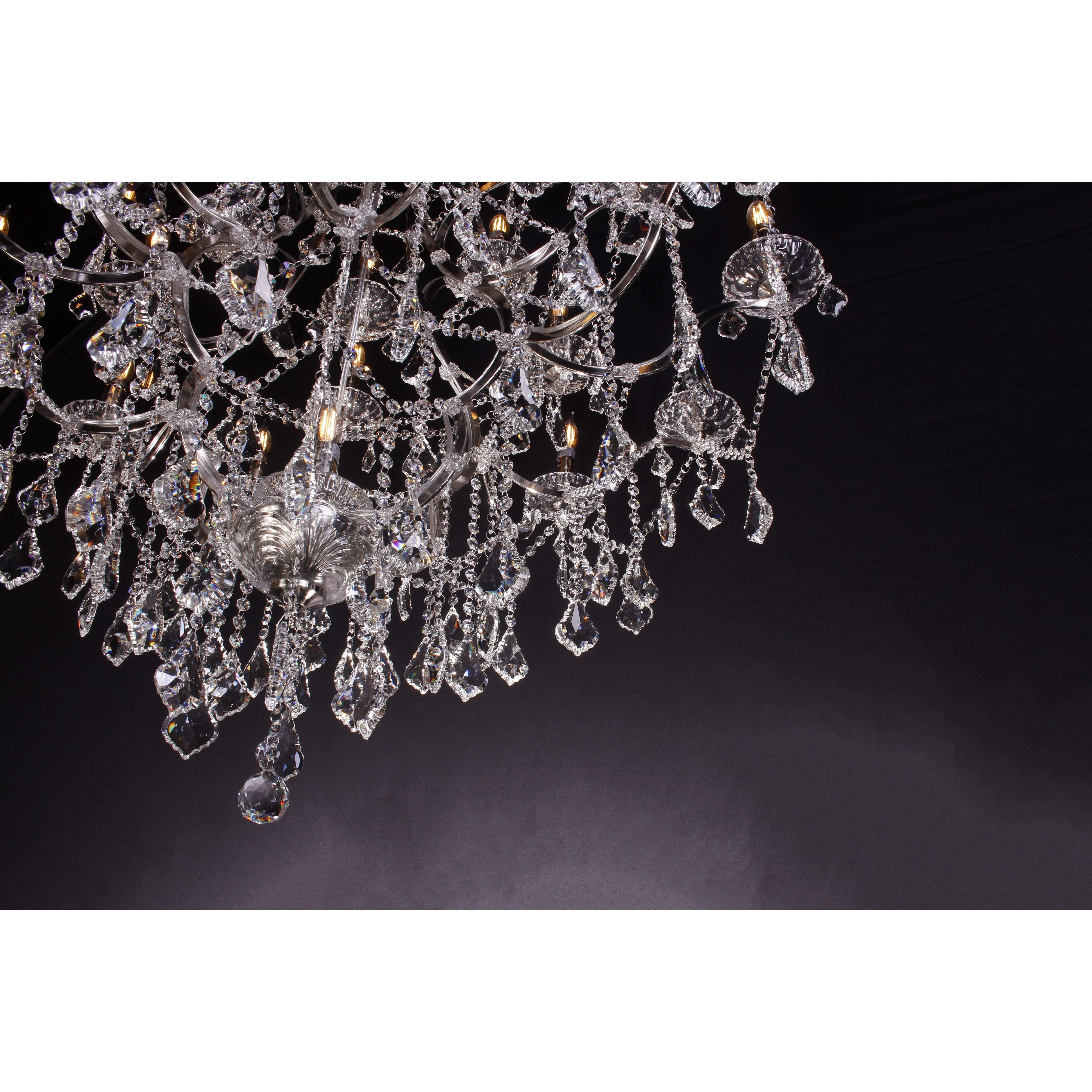 25 Light Maria Theresa Smoke Crystal Chandelier - Italian Concept - 