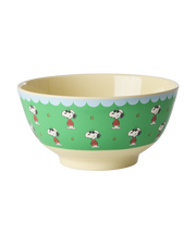 Medium Bowl - Green - Snoopy Print -