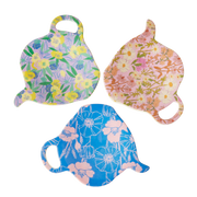 Melamine Tea Bag Plate - Flower Me Happy. Set of 3