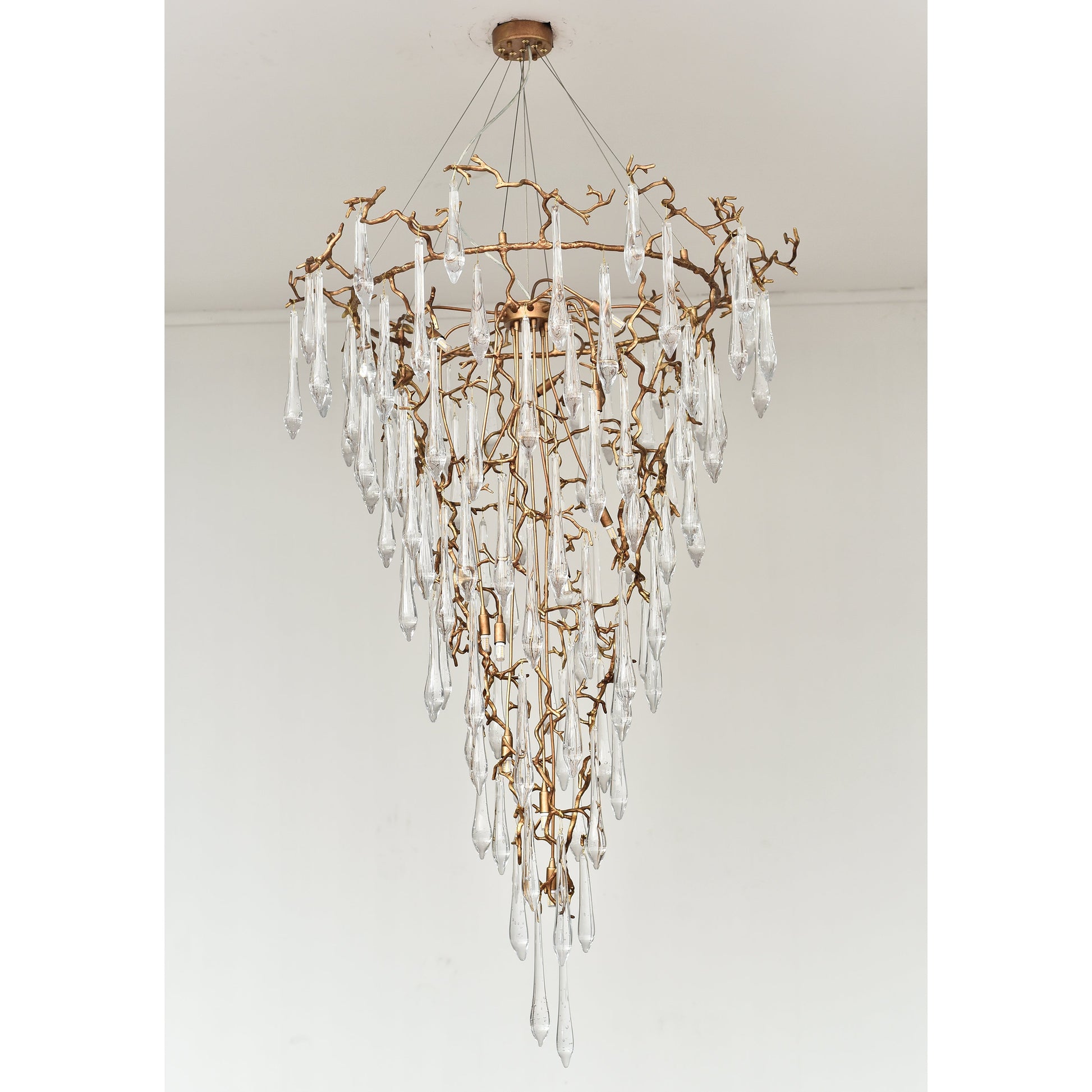 Livio Round Foyer Branching Teardrop Chandelier - Italian Concept - 