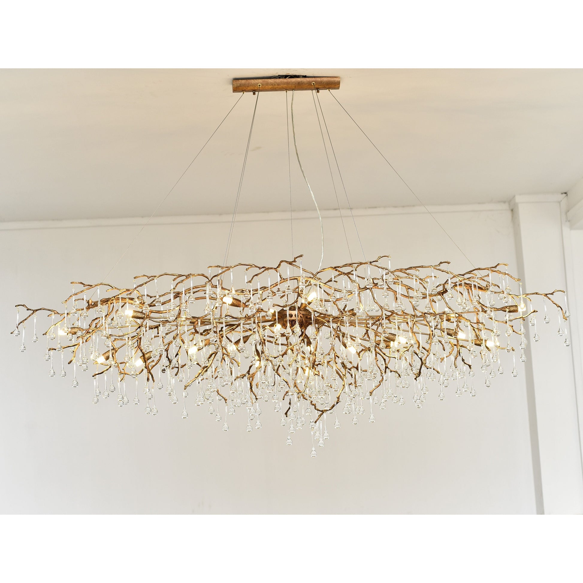 Livio Oval Branching Teardrop Chandelier - Italian Concept