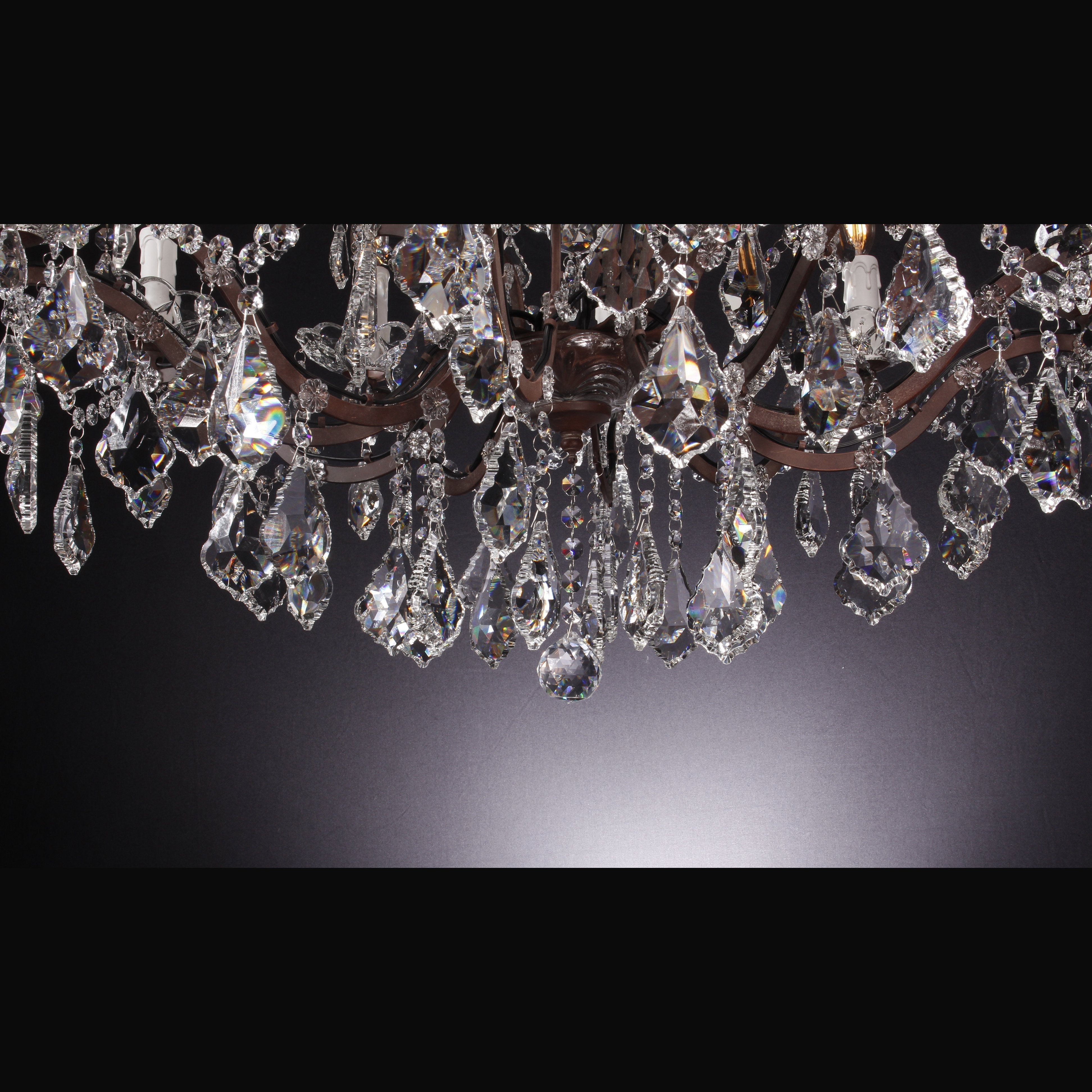 Oval 48"W 18 Light Maria Theresa Crystal Chandelier - Italian Concept - 