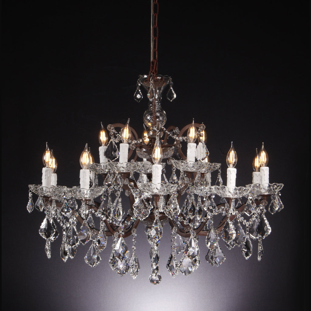 18 Light Maria Theresa Crystal Chandelier - Italian Concept - 