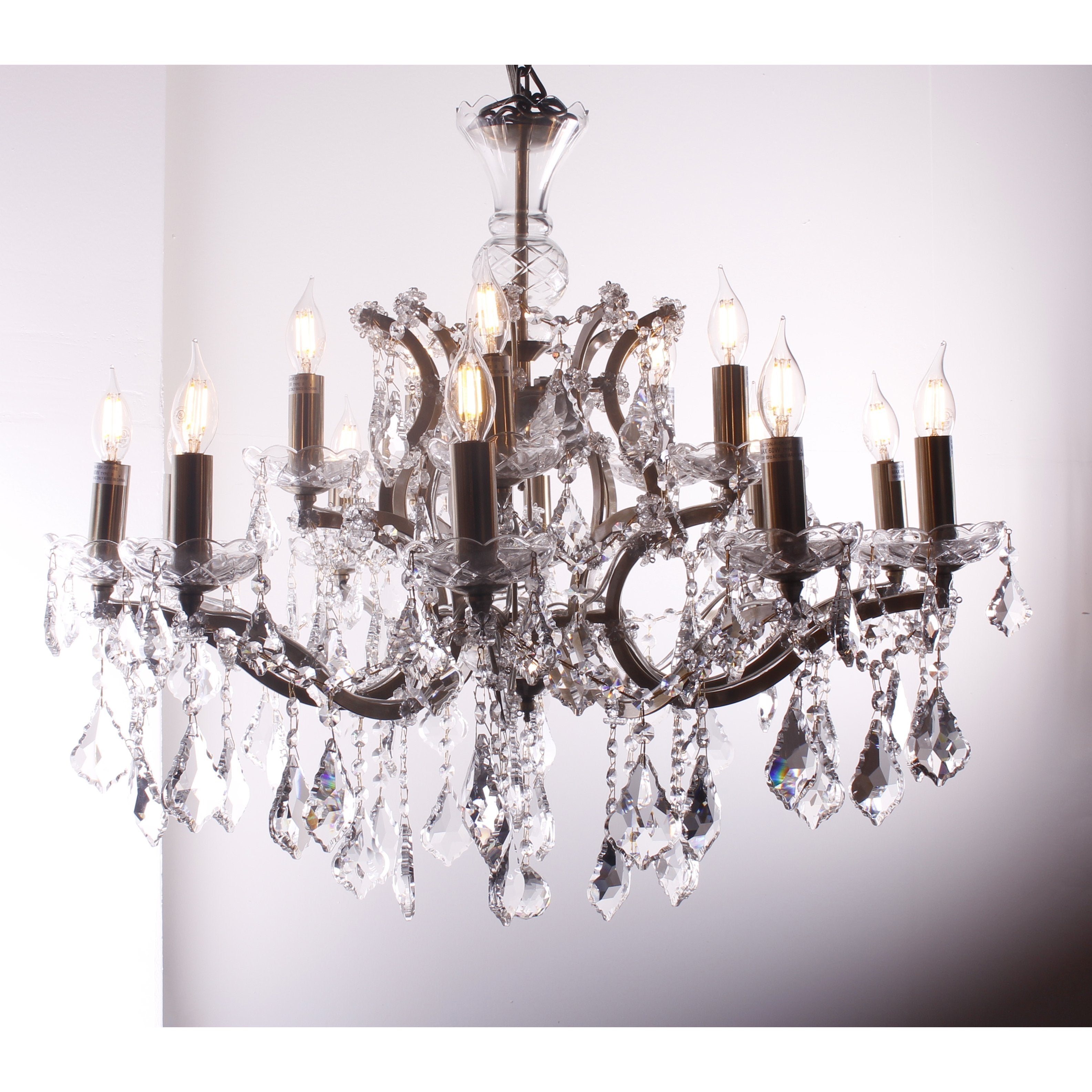 15 Light Rococo Maria Theresa Crystal Chandelier - Italian Concept - 