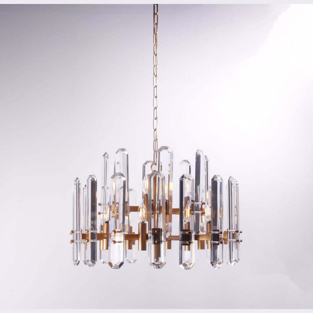 Ruby Round Crystal Chandelier