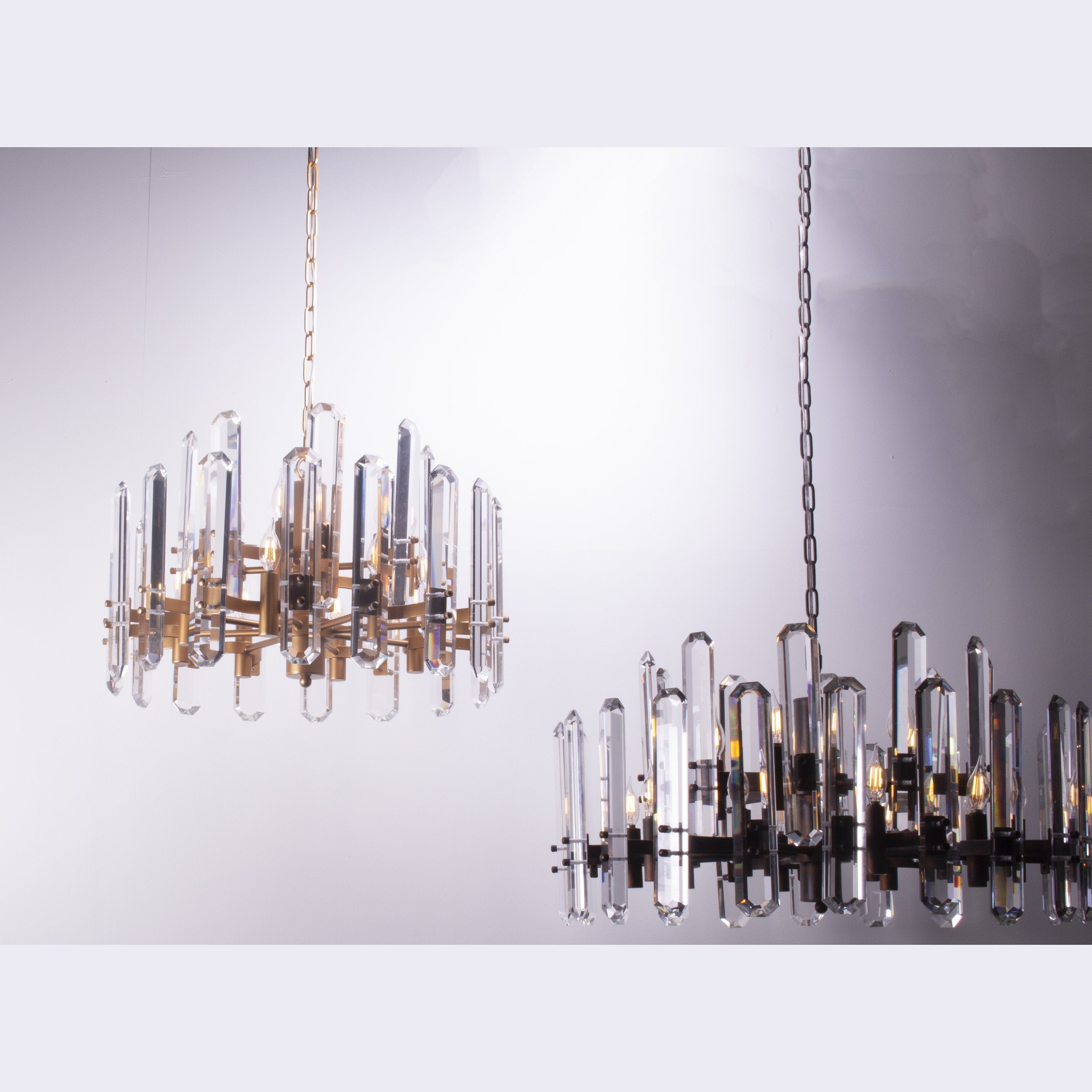 Ruby Round Crystal Chandelier