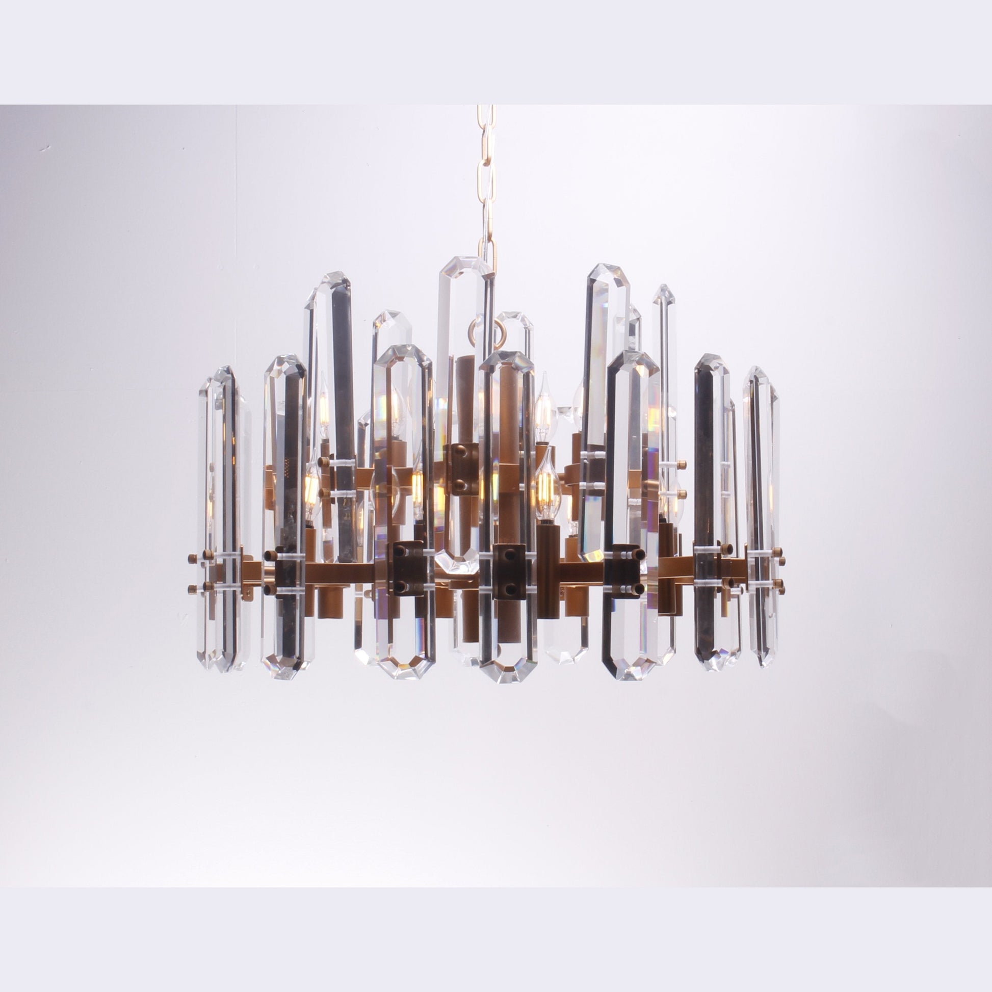 Ruby Round Crystal Chandelier