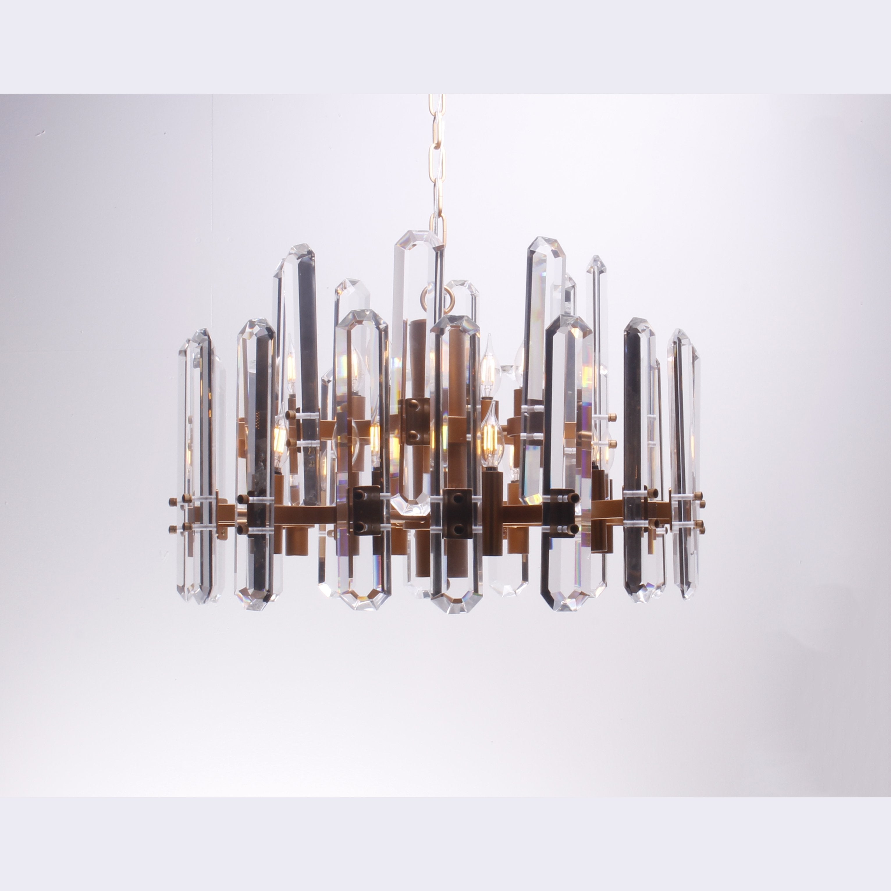 Ruby Round Crystal Chandelier