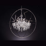 MN Iron Orb Smoke Crystal Chandelier - Italian Concept