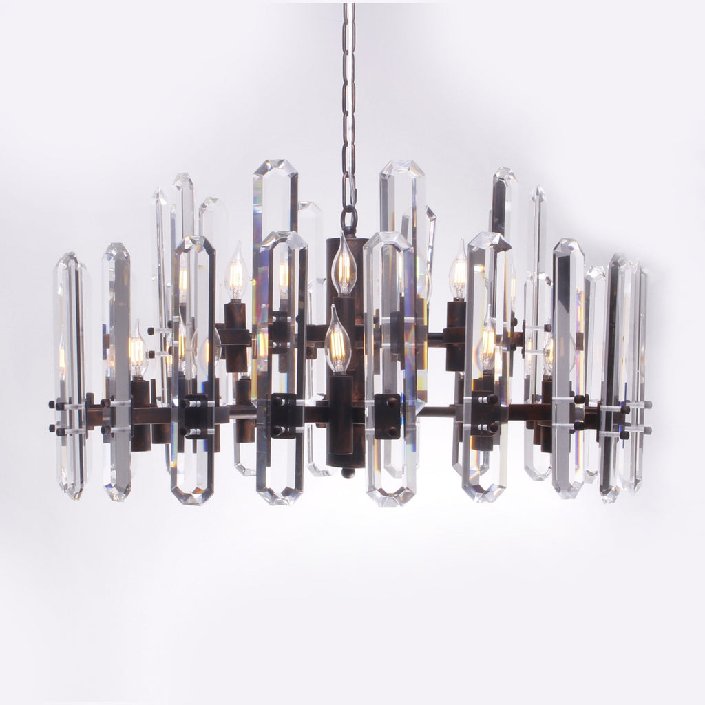 Ruby Round Crystal Chandelier