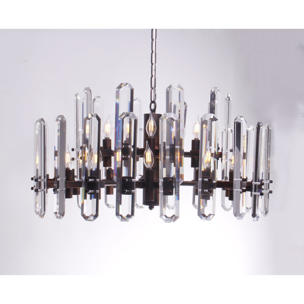 Ruby Round Crystal Chandelier