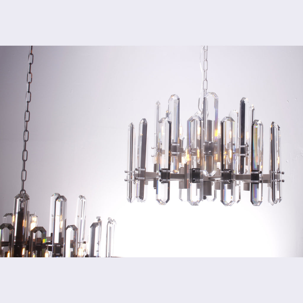 Ruby Round Crystal Chandelier