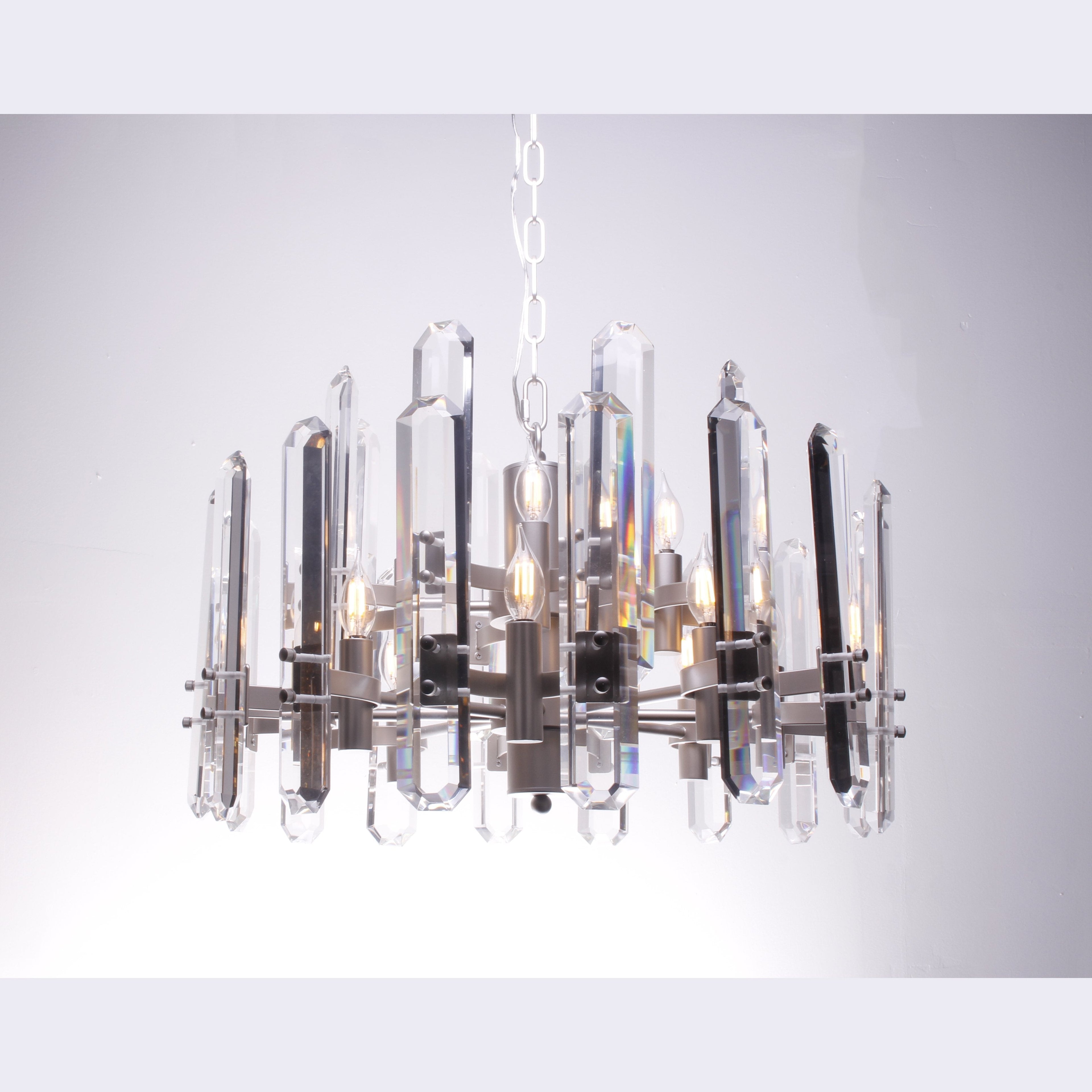 Ruby Round Crystal Chandelier