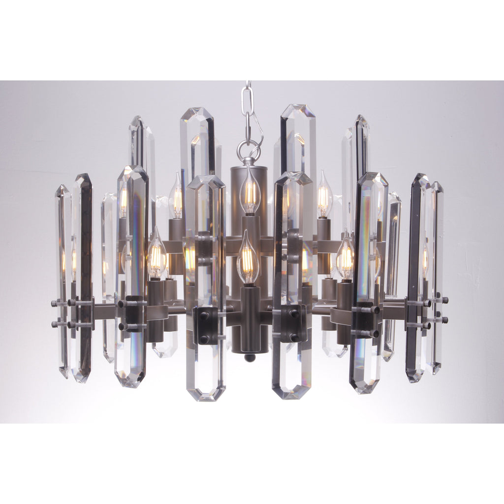 Ruby Round Crystal Chandelier