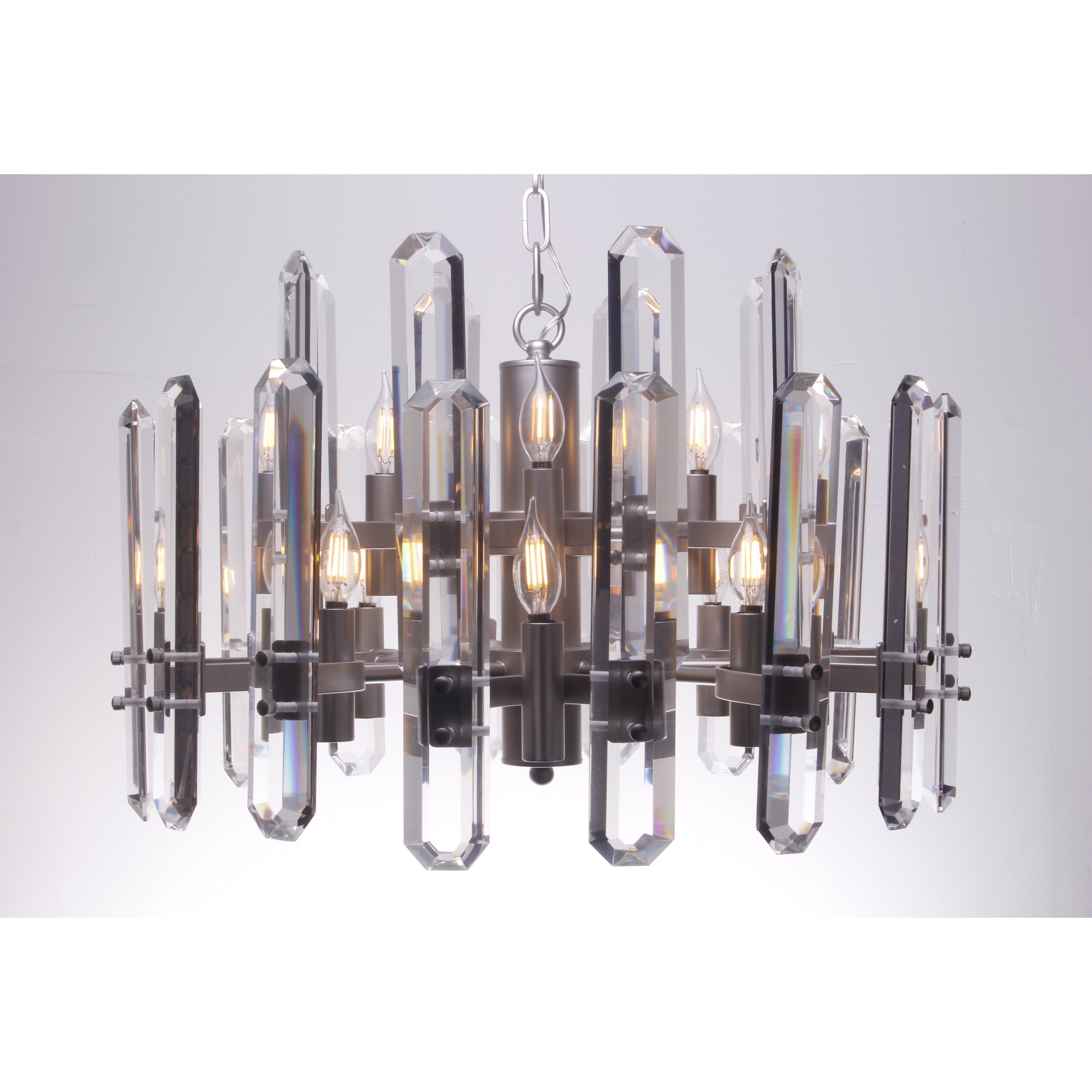 Ruby Round Crystal Chandelier