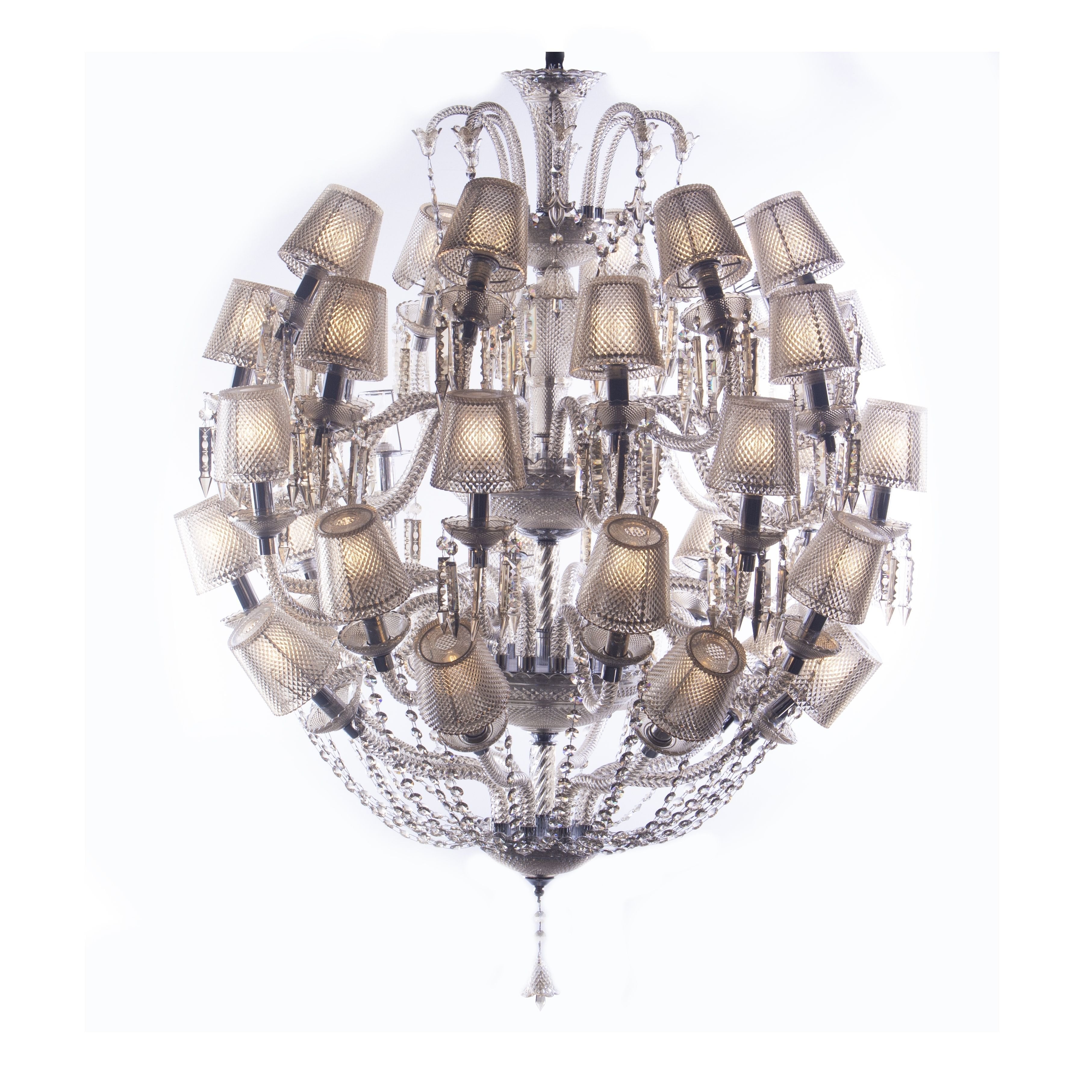 Adeline Leaded Round 50 Light Crystal Chandelier - Italian Concept - 