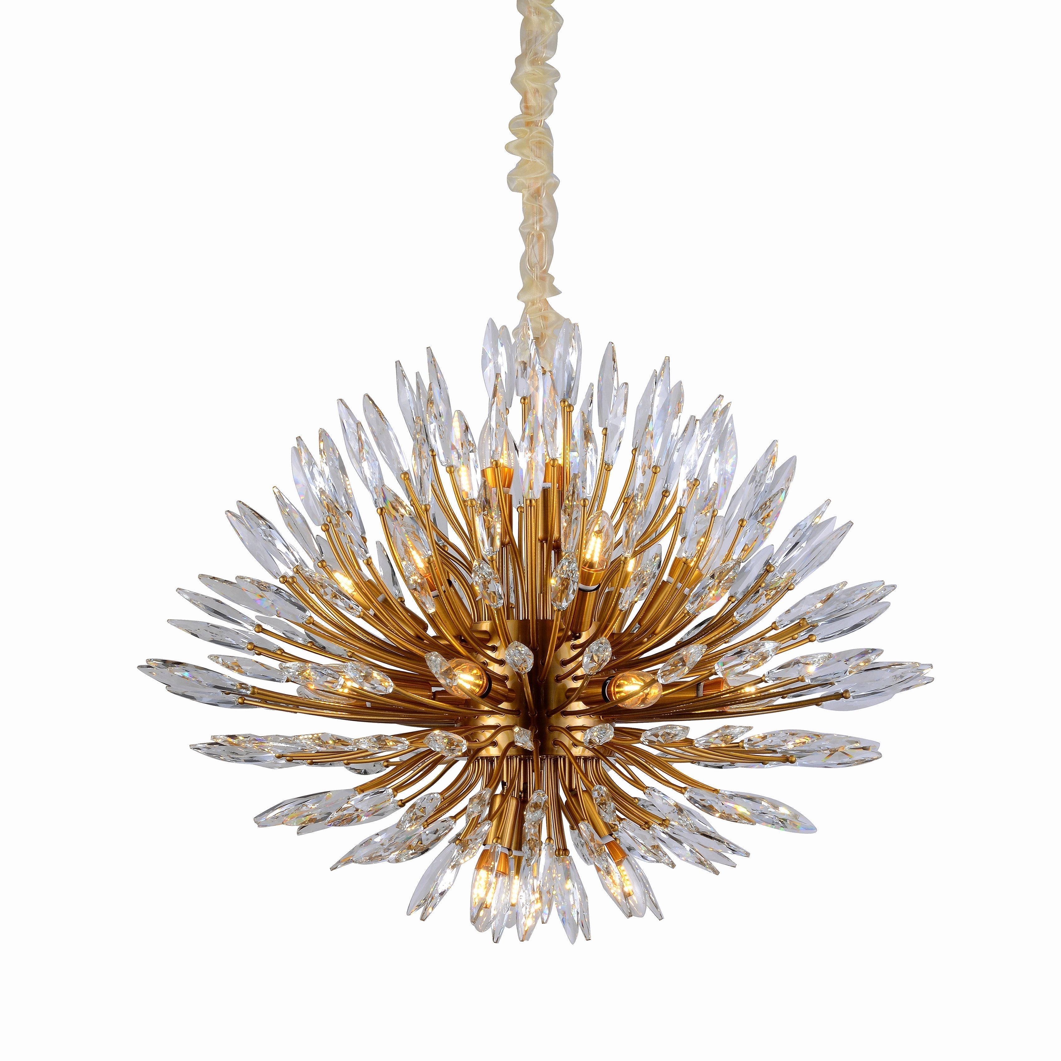 Lily Starburst Crystal Sputnik Chandelier - Italian Concept