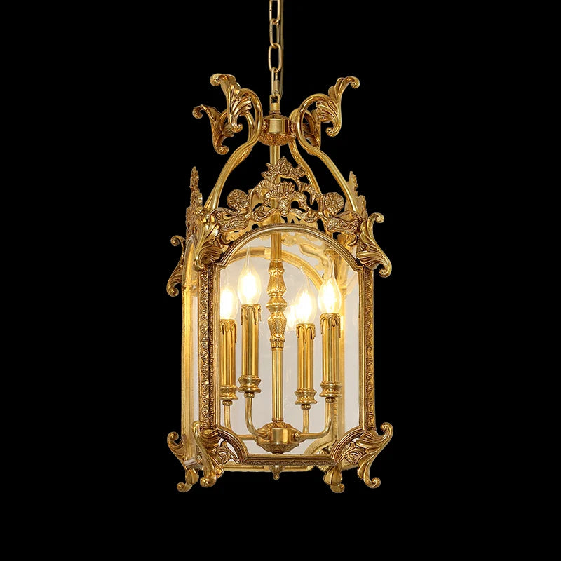 Fiorella Brass Lantern Pendant