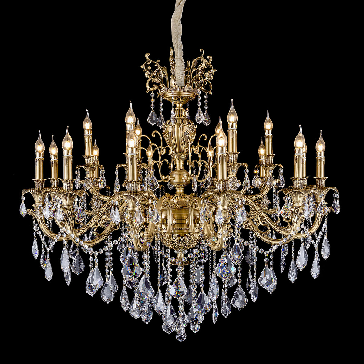 Milan Antique Brass Chandelier