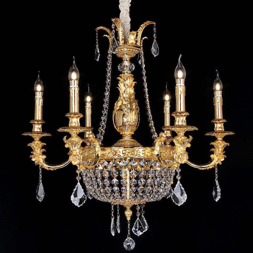 Naples Classic Brass Chandelier