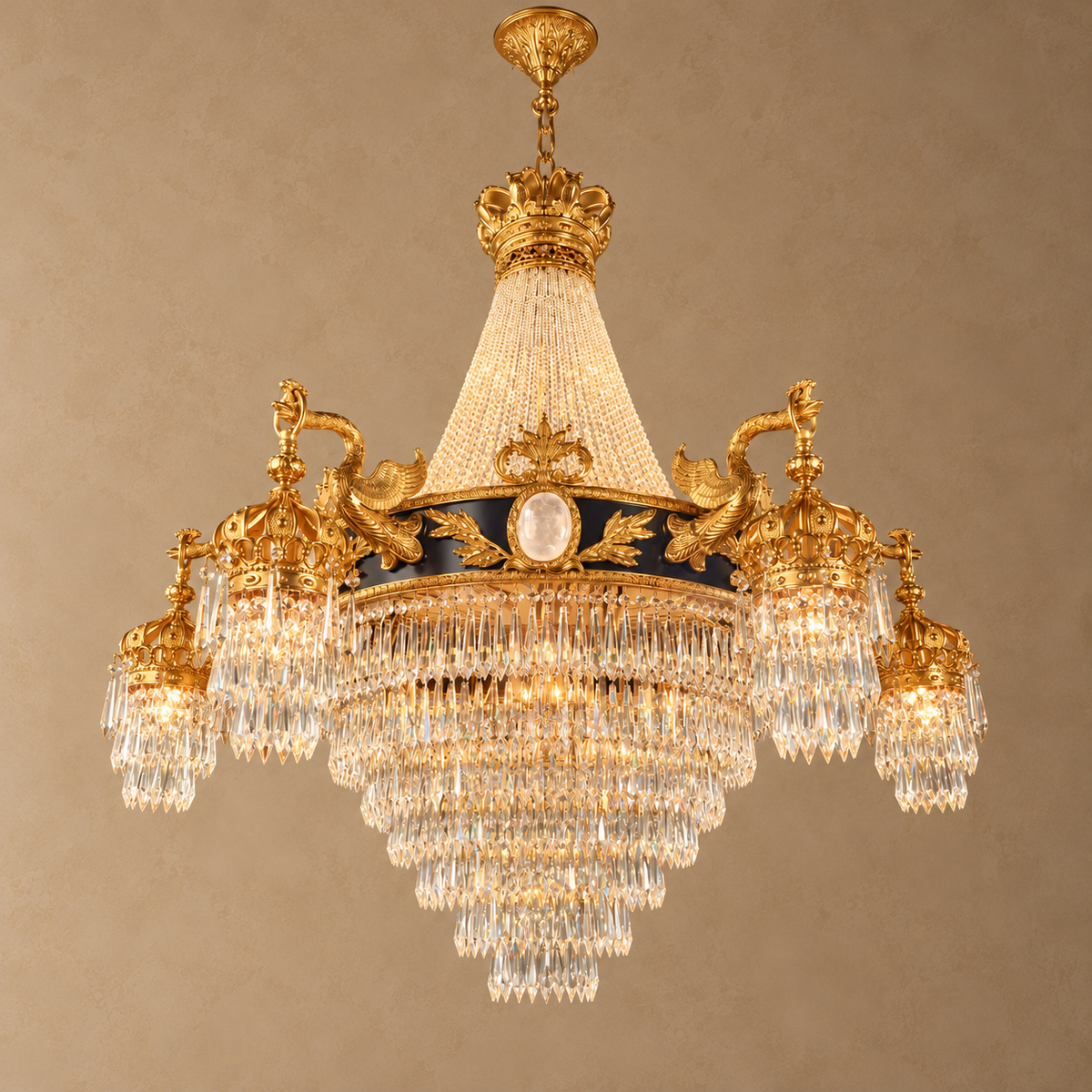Monteluce Classic Brass Chandelier