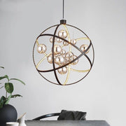 Mercury 20" LED Glass Globe Chandelier - Italian Concept
