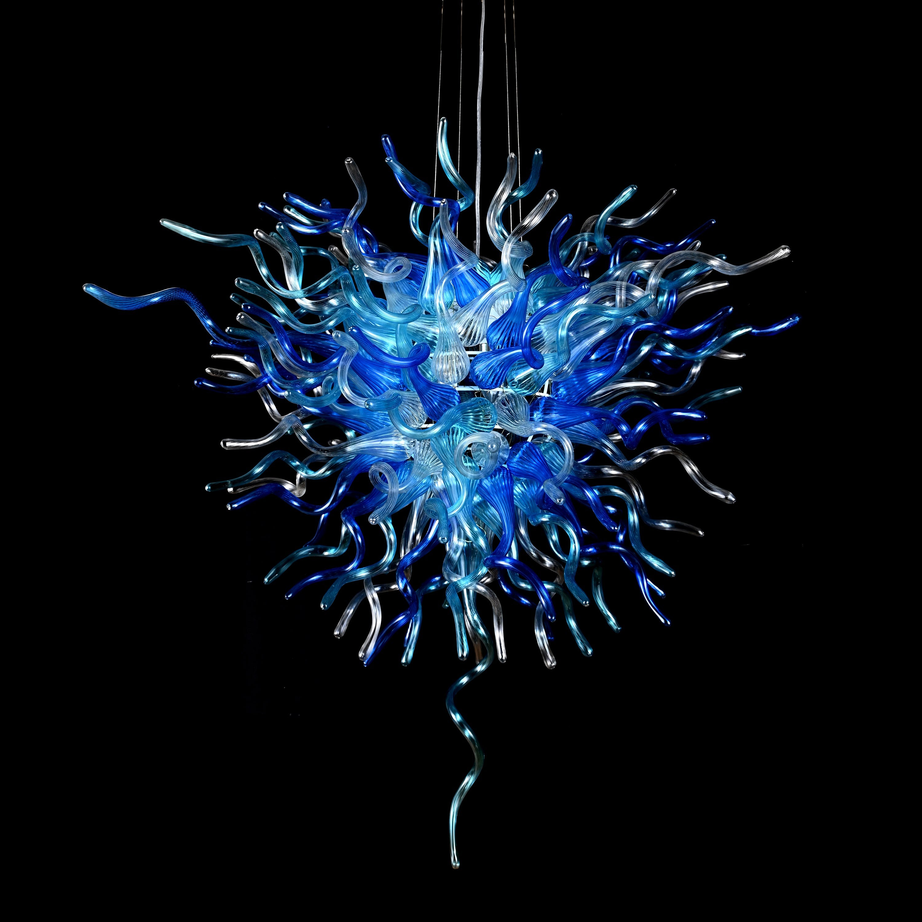 MultiColor Lincoln Murano Sputnik Glass 30" Wide Chandelier - Italian Concept