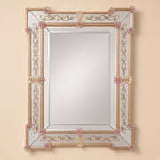 Blush Murano Crystal Mirror