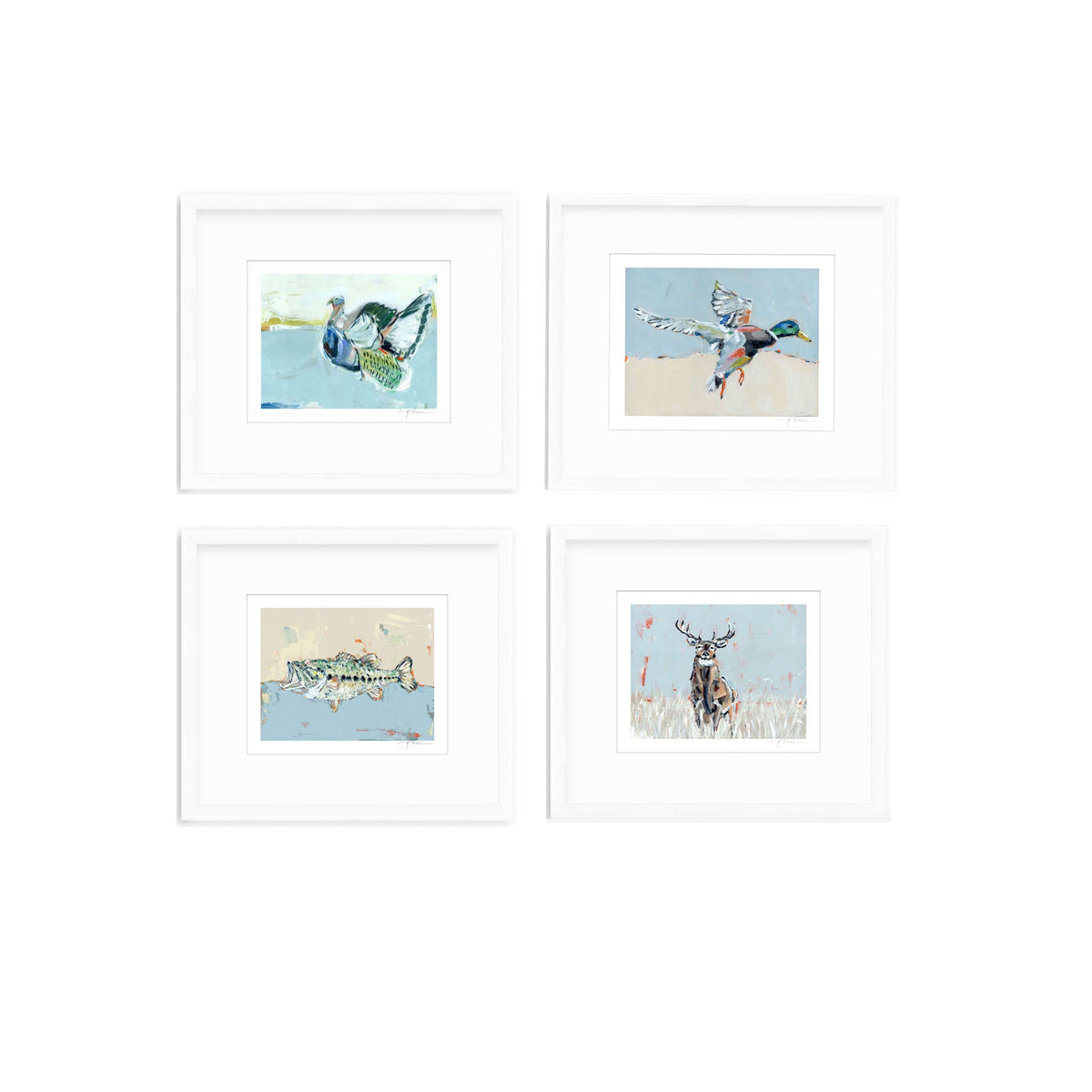 Southern Raised Mallard Fish Deer Turkey Fine Art Print