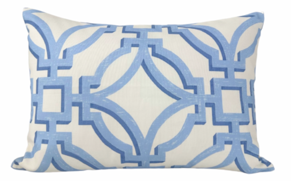 Ready to Ship, 14x20, Salvy Print Pillow Cover in Delft Blue
