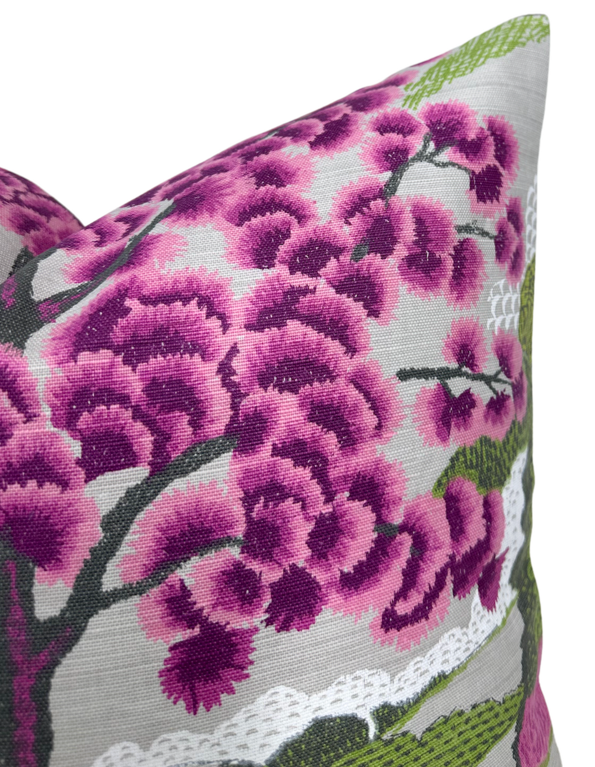 Ready to Ship, 20x20 Daintree Floral Pillow Cover in Fuchsia