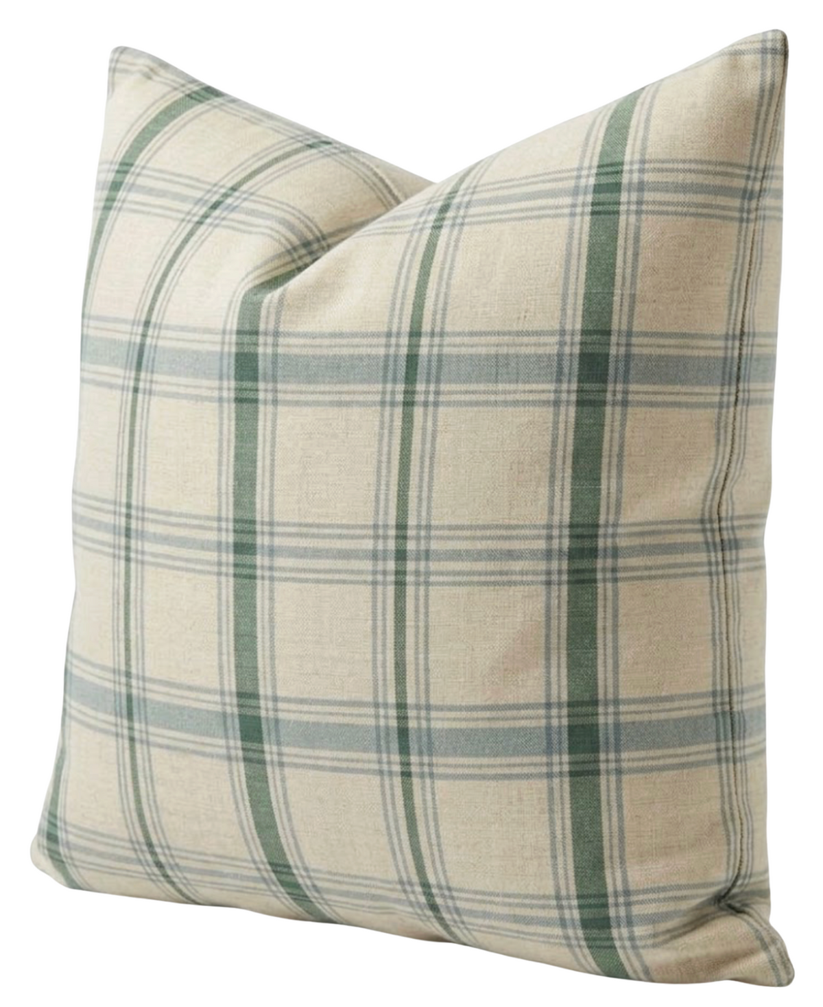 Heritage Plaid Pillow Cover in Sage Natural