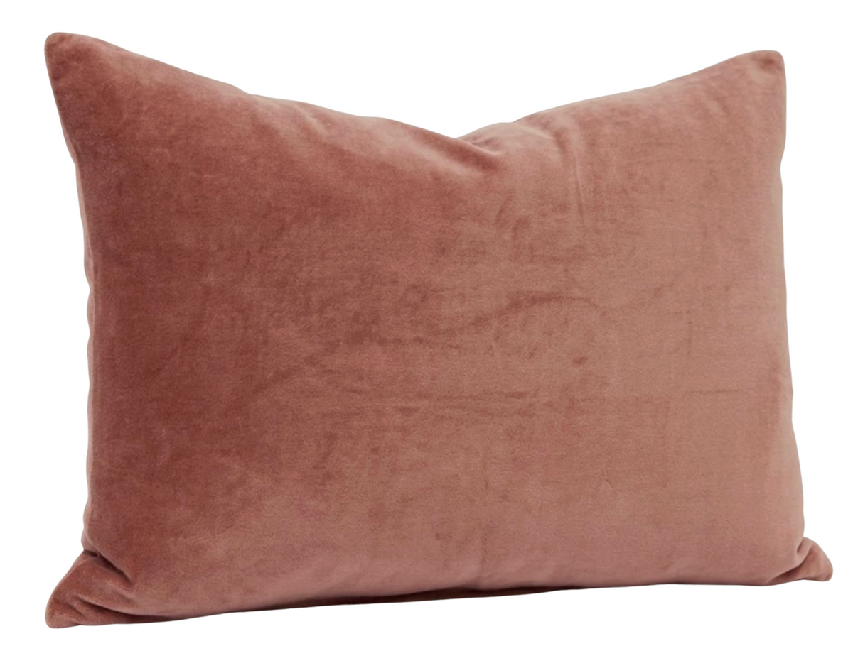 Rosewood Velvet Pillow Cover