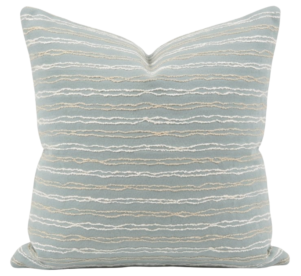 Wave Length Pillow Cover in Sky Blue, Indoor Outdoor Pillows