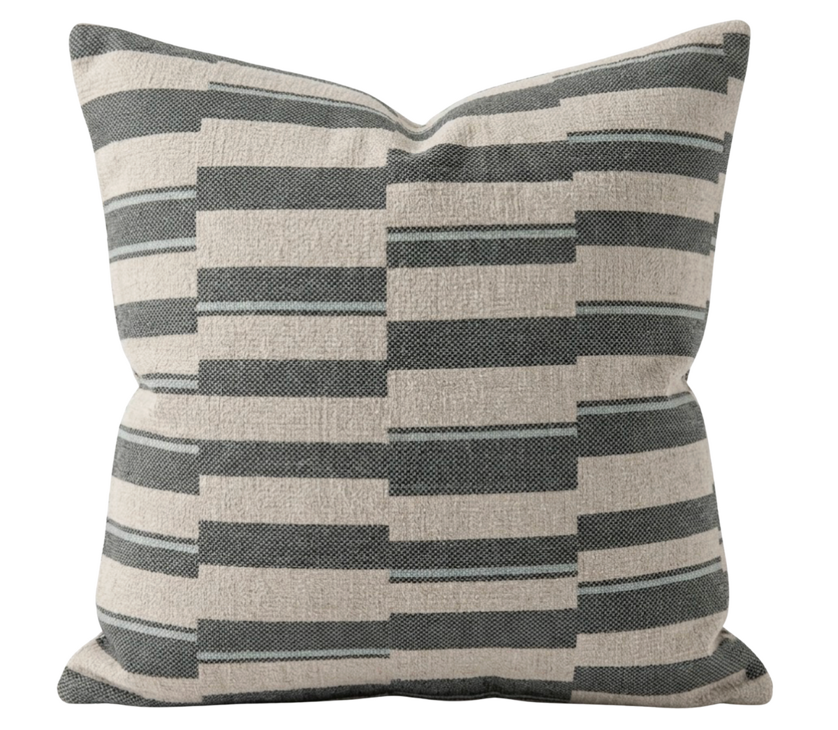 Huron Woven Pillow Cover in Denim