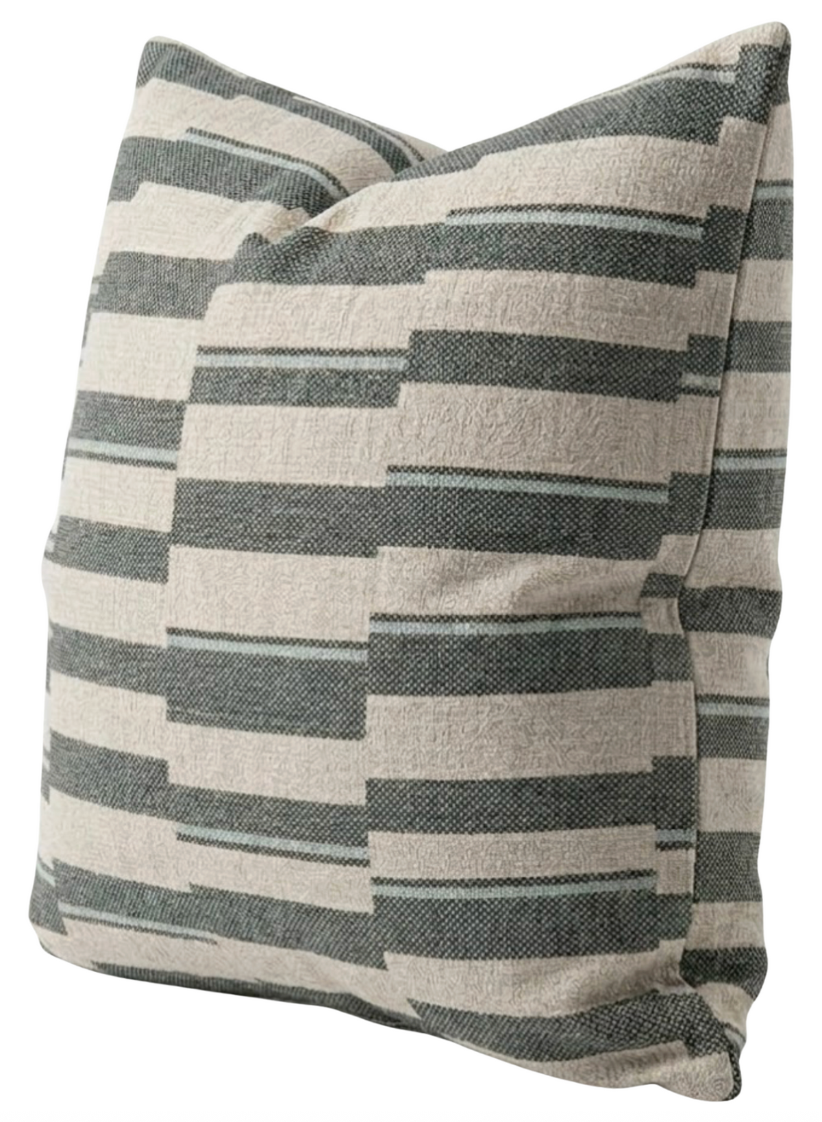 Huron Woven Pillow Cover in Denim