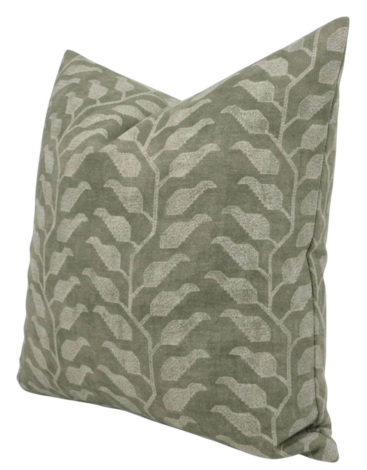 Folio Pillow Cover in Olive Green, Susan Connor Textiles