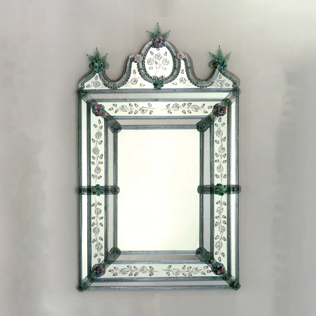 Murano Glass Mirror in Venetian Style 3A