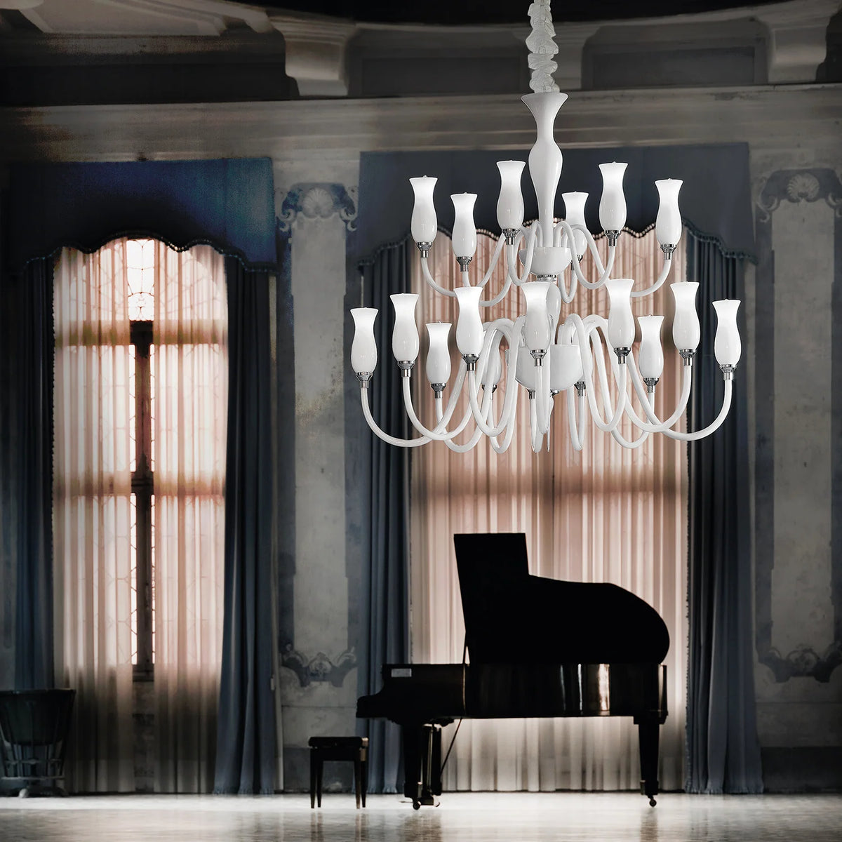 Teodato Murano Crystal Chandelier