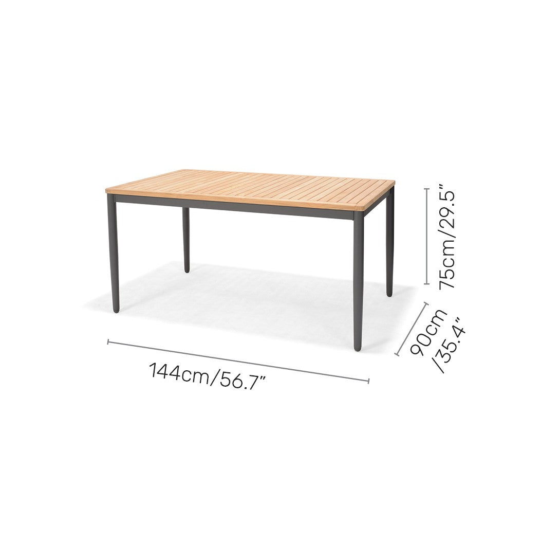 Topaz Rectangular Small Dining Table