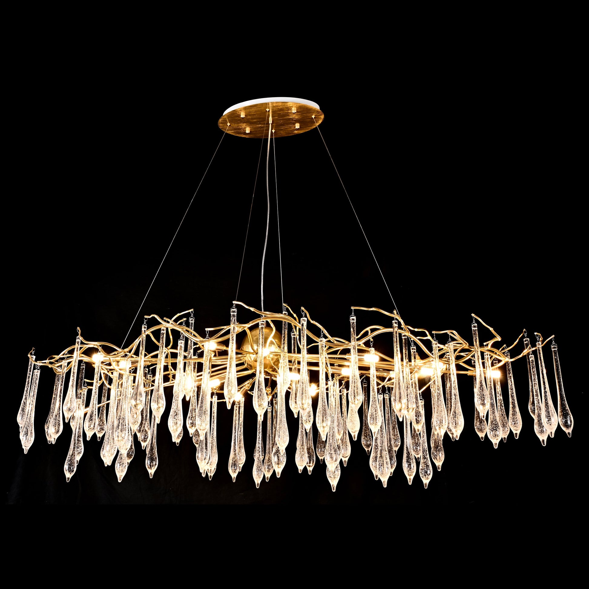 Dawn Lukas Linear Organic Branching Chandelier - Italian Concept