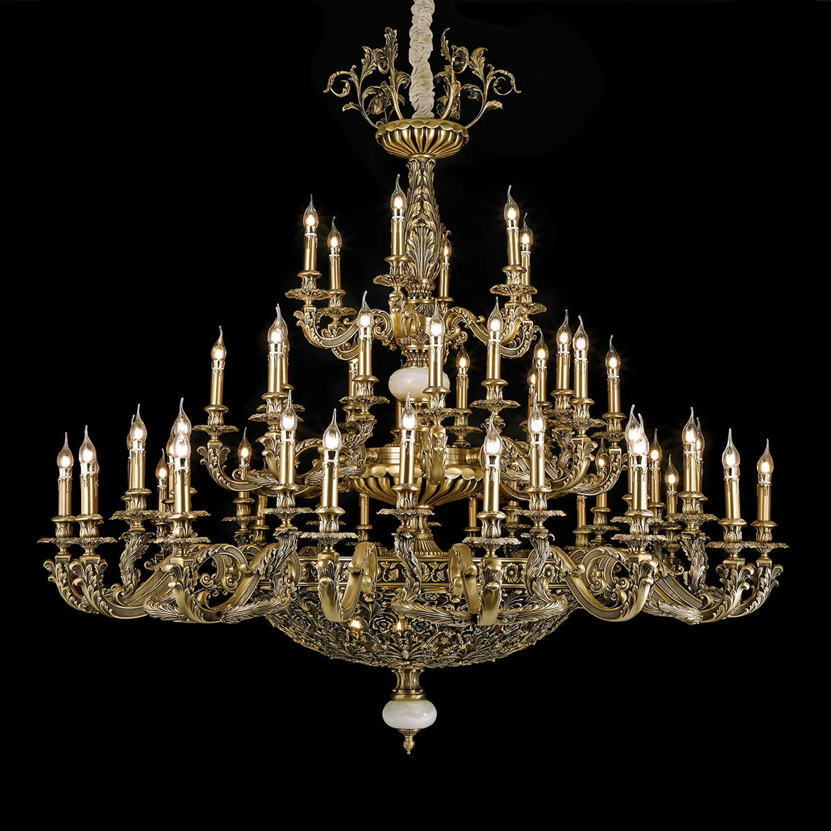 Vittorio Antique Brass Chandelier