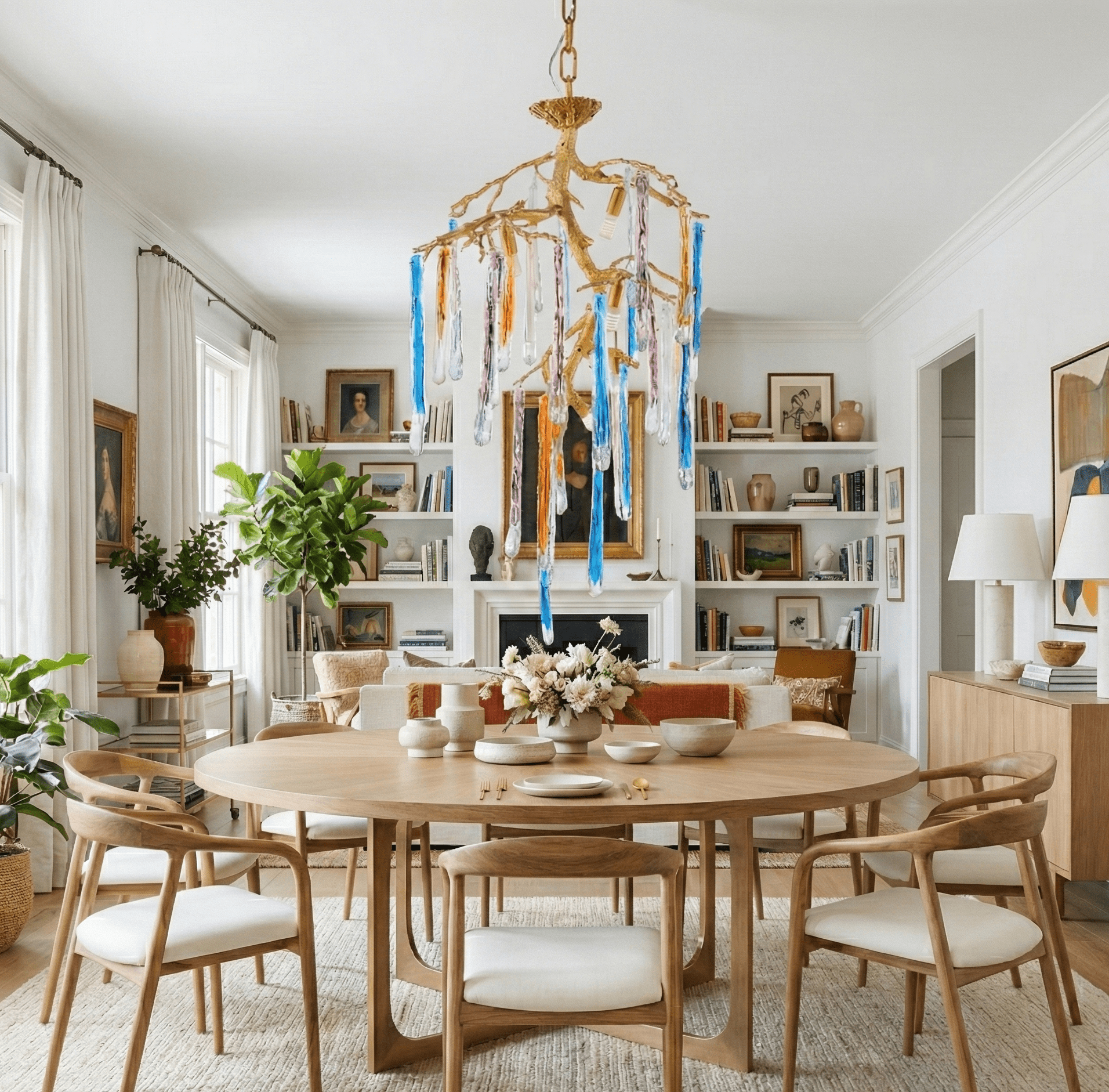 Willow Branching Glass Chandelier - Chandelier