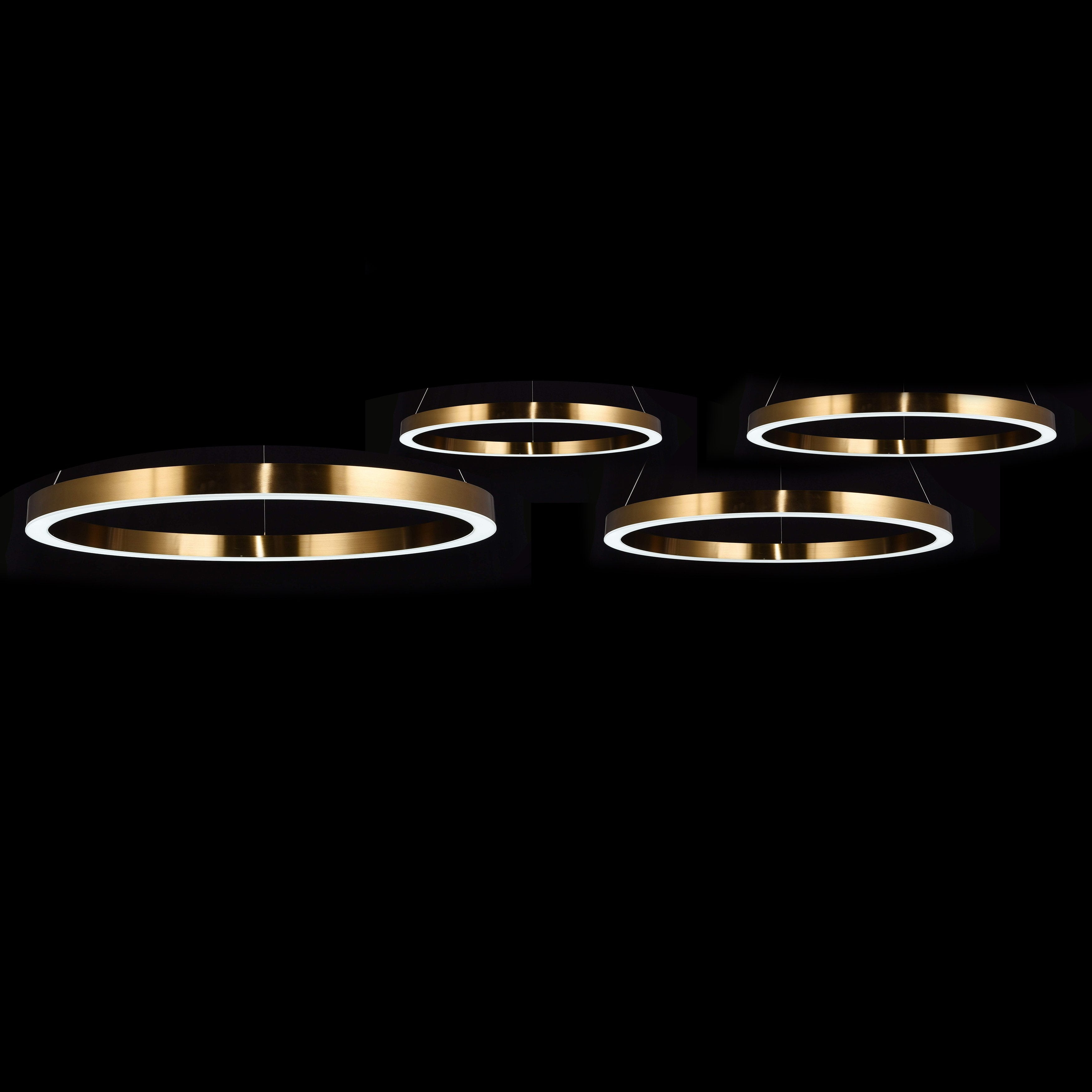 Liana Round 4-Ring Cascade LED Chandelier - Italian Concept - 